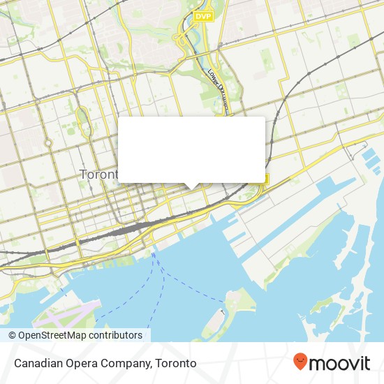 Canadian Opera Company map