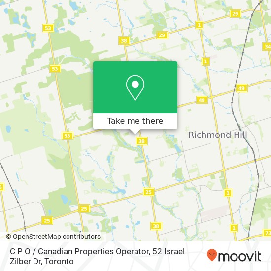 C P O / Canadian Properties Operator, 52 Israel Zilber Dr plan