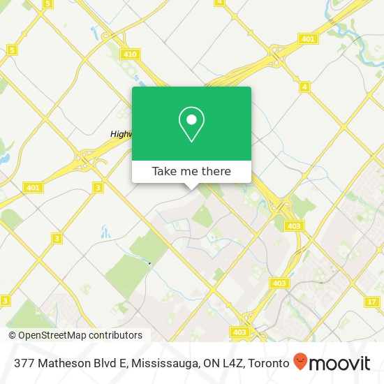 377 Matheson Blvd E, Mississauga, ON L4Z plan