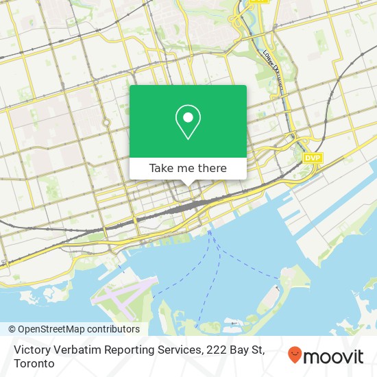 Victory Verbatim Reporting Services, 222 Bay St map