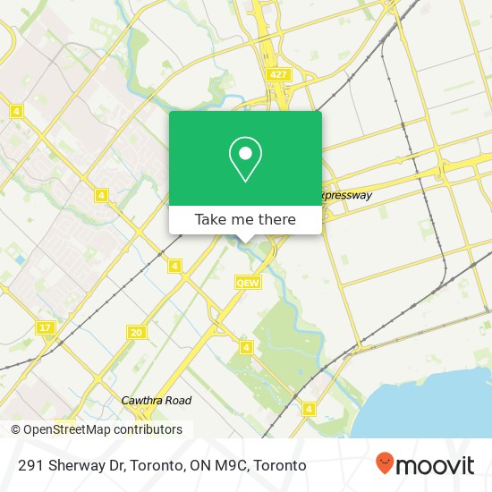 291 Sherway Dr, Toronto, ON M9C map