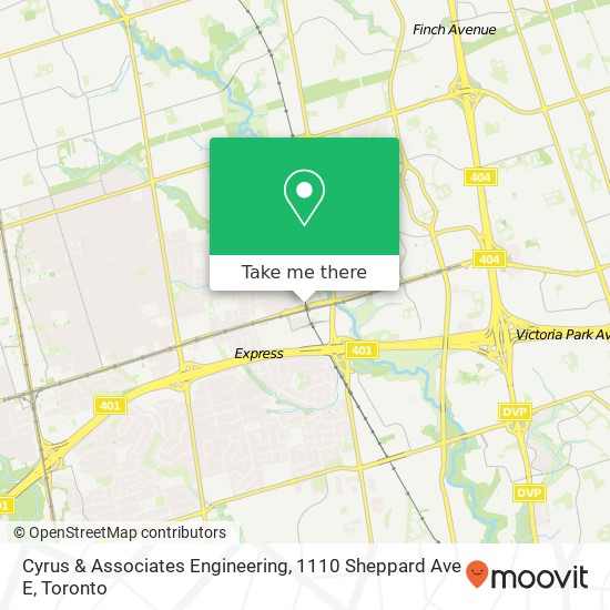 Cyrus & Associates Engineering, 1110 Sheppard Ave E map