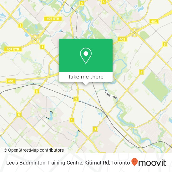 Lee's Badminton Training Centre, Kitimat Rd map