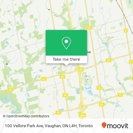 100 Vellore Park Ave, Vaughan, ON L4H map