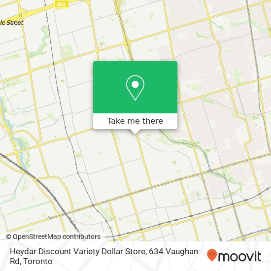 Heydar Discount Variety Dollar Store, 634 Vaughan Rd plan