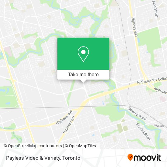Payless Video & Variety map