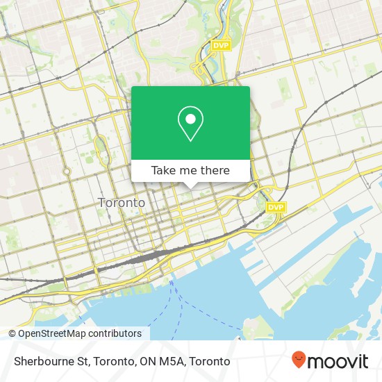 Sherbourne St, Toronto, ON M5A map