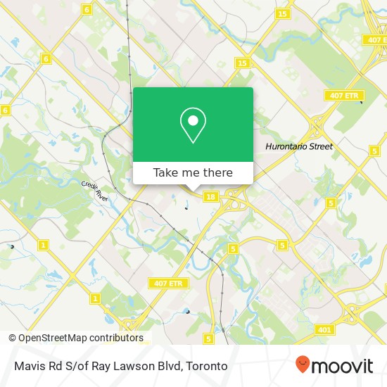 Mavis Rd S/of Ray Lawson Blvd map