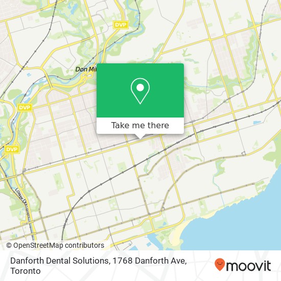 Danforth Dental Solutions, 1768 Danforth Ave map