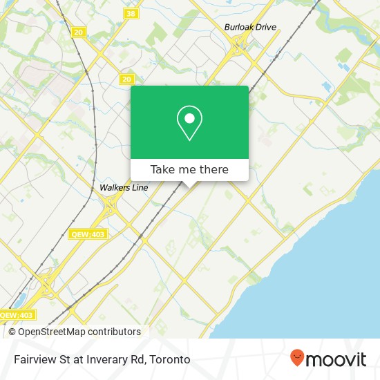 Fairview St at Inverary Rd map
