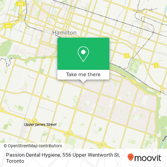 Passion Dental Hygiene, 556 Upper Wentworth St map