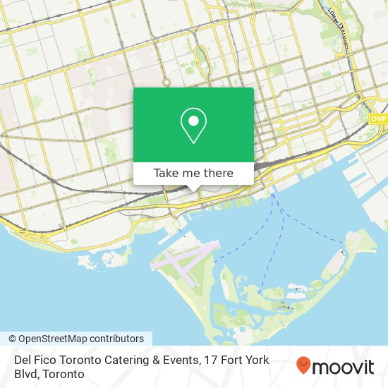 Del Fico Toronto Catering & Events, 17 Fort York Blvd map