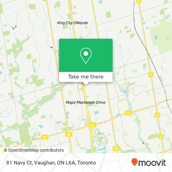 81 Navy Ct, Vaughan, ON L6A map