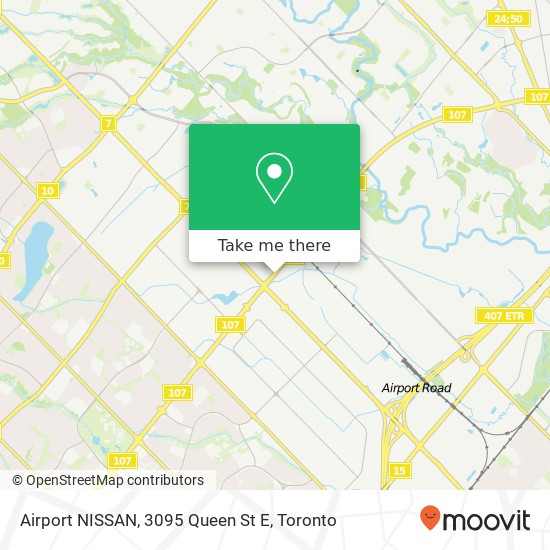 Airport NISSAN, 3095 Queen St E map