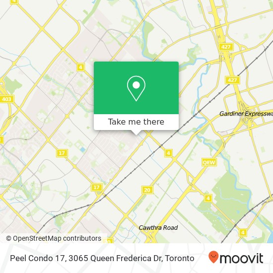 Peel Condo 17, 3065 Queen Frederica Dr map