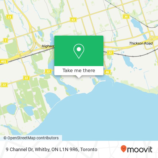 9 Channel Dr, Whitby, ON L1N 9R6 map