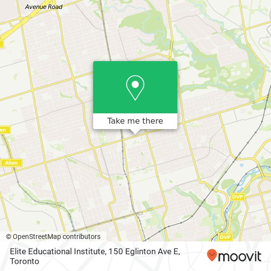Elite Educational Institute, 150 Eglinton Ave E map