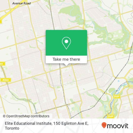 Elite Educational Institute, 150 Eglinton Ave E plan