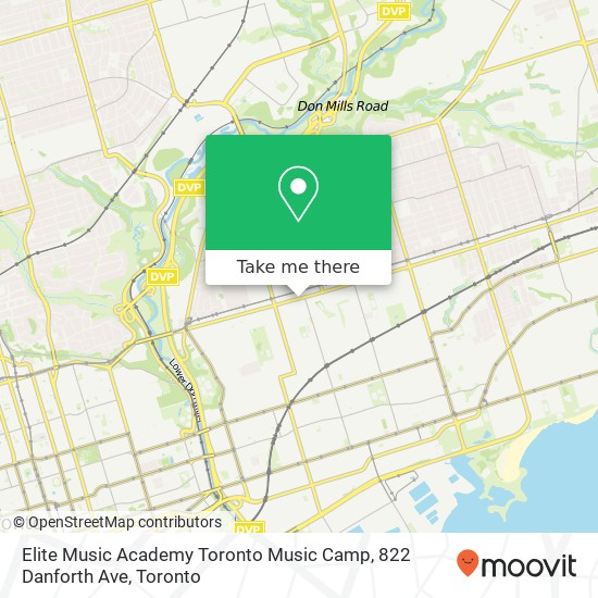 Elite Music Academy Toronto Music Camp, 822 Danforth Ave plan