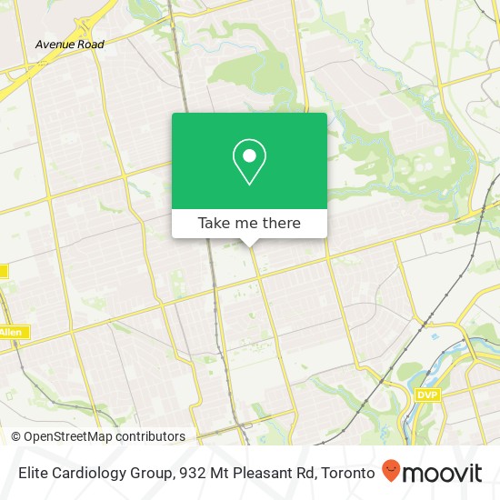 Elite Cardiology Group, 932 Mt Pleasant Rd map