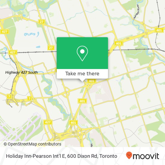 Holiday Inn-Pearson Int'l E, 600 Dixon Rd plan