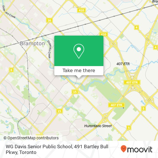 WG Davis Senior Public School, 491 Bartley Bull Pkwy map