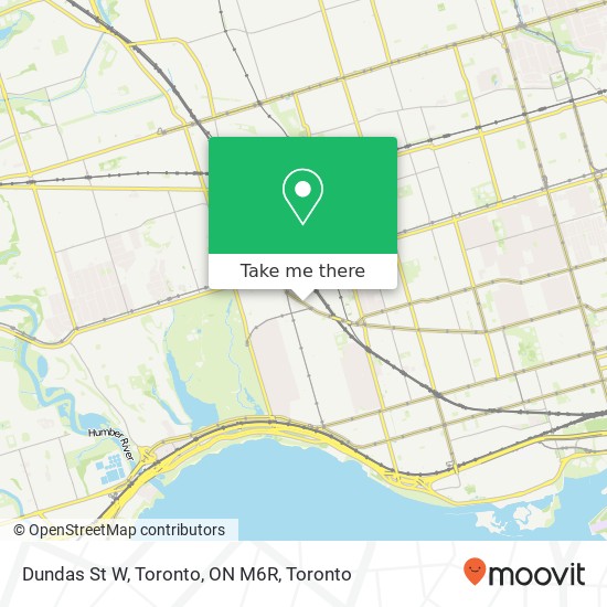 Dundas St W, Toronto, ON M6R map