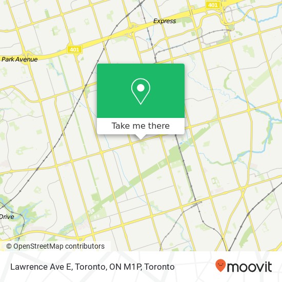 Lawrence Ave E, Toronto, ON M1P map