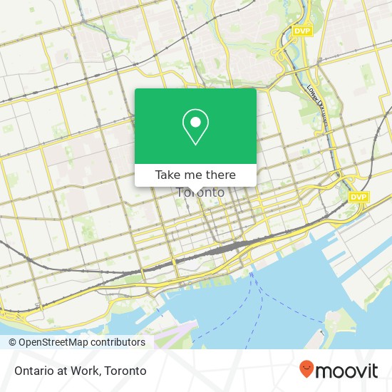 Ontario at Work map