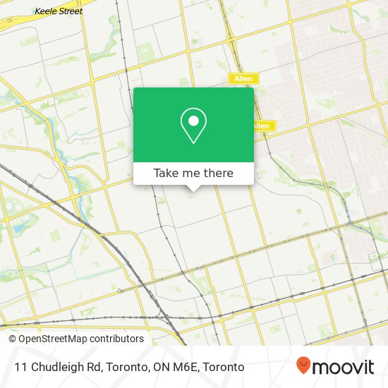 11 Chudleigh Rd, Toronto, ON M6E map