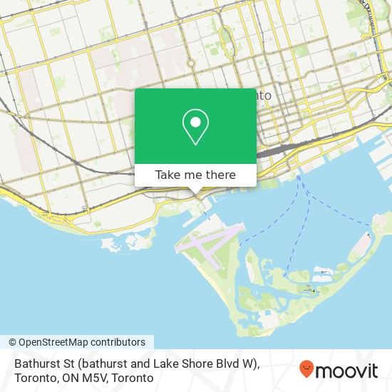 Bathurst St (bathurst and Lake Shore Blvd W), Toronto, ON M5V plan