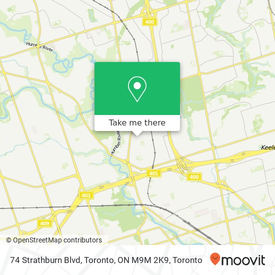 74 Strathburn Blvd, Toronto, ON M9M 2K9 map