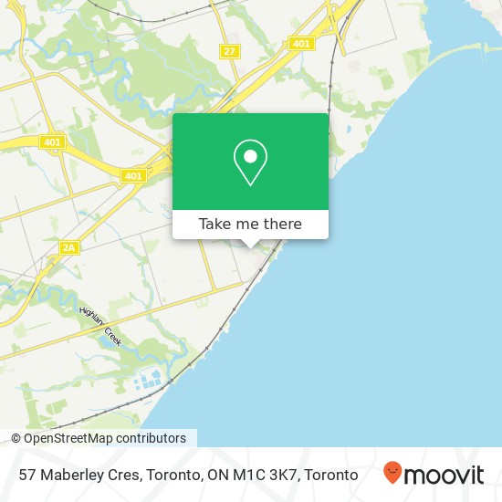 57 Maberley Cres, Toronto, ON M1C 3K7 map