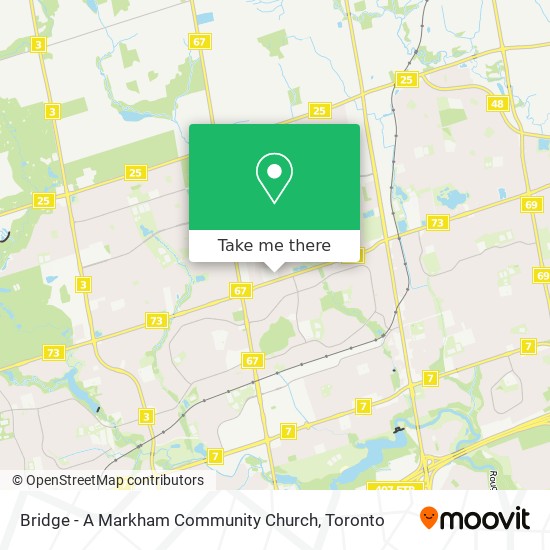 Bridge - A Markham Community Church map