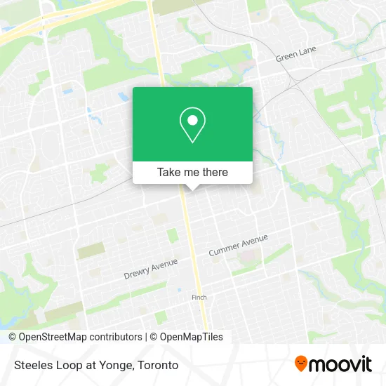 Steeles Loop at Yonge map