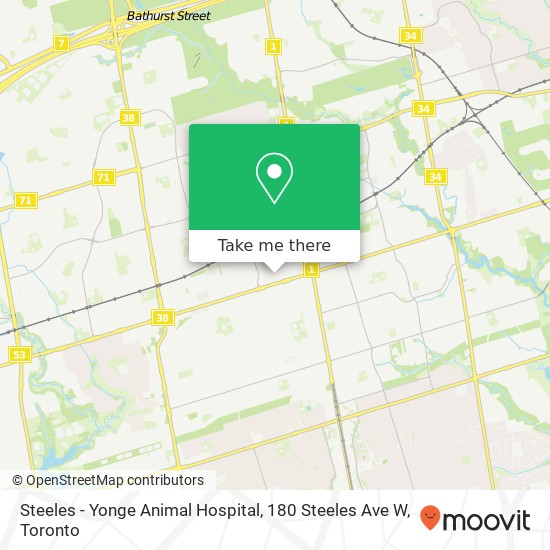 Steeles - Yonge Animal Hospital, 180 Steeles Ave W plan