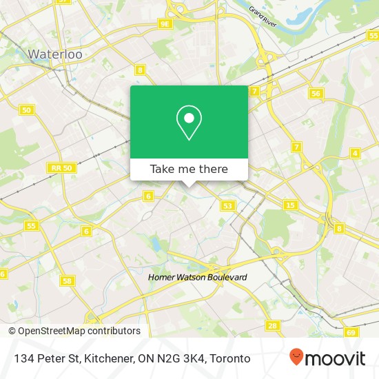 134 Peter St, Kitchener, ON N2G 3K4 map