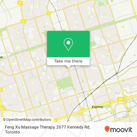 Feng Xu Massage Therapy, 2677 Kennedy Rd map