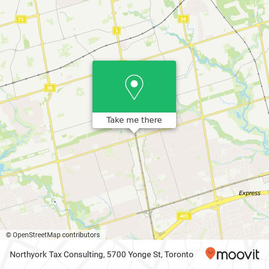 Northyork Tax Consulting, 5700 Yonge St map
