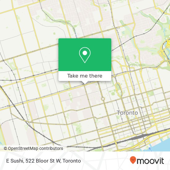 E Sushi, 522 Bloor St W map