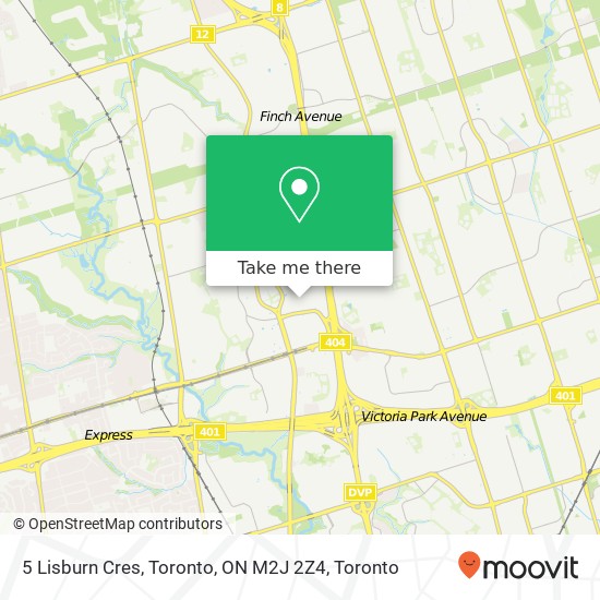 5 Lisburn Cres, Toronto, ON M2J 2Z4 map