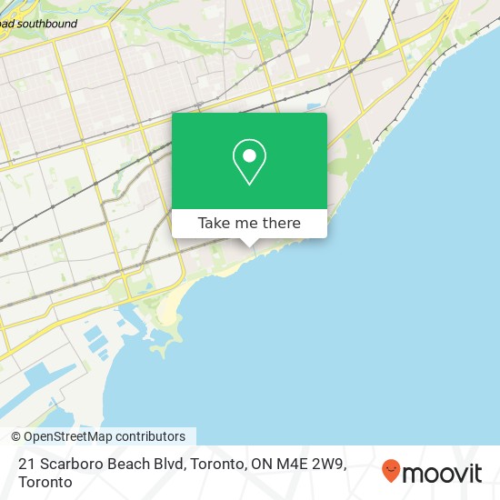 21 Scarboro Beach Blvd, Toronto, ON M4E 2W9 map