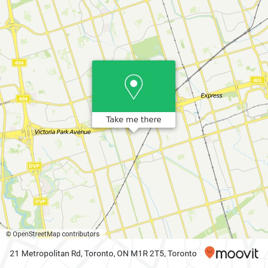 21 Metropolitan Rd, Toronto, ON M1R 2T5 map