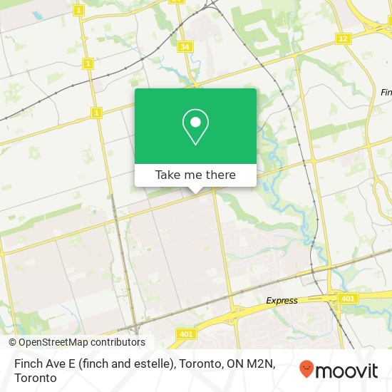 Finch Ave E (finch and estelle), Toronto, ON M2N plan