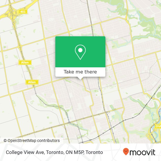 College View Ave, Toronto, ON M5P map