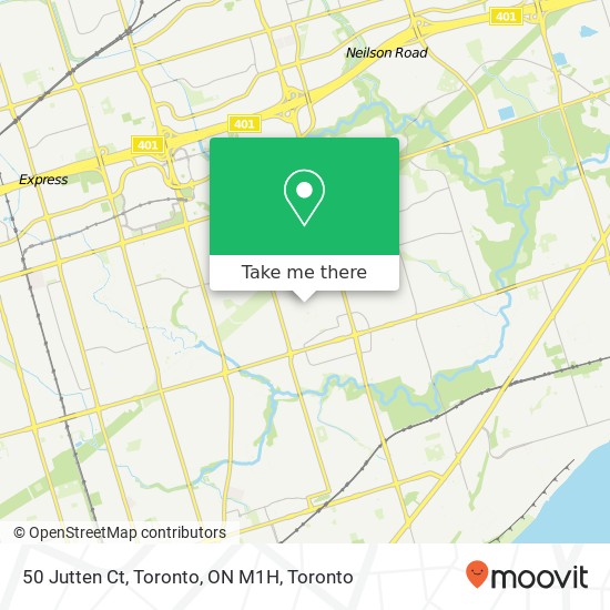 50 Jutten Ct, Toronto, ON M1H map