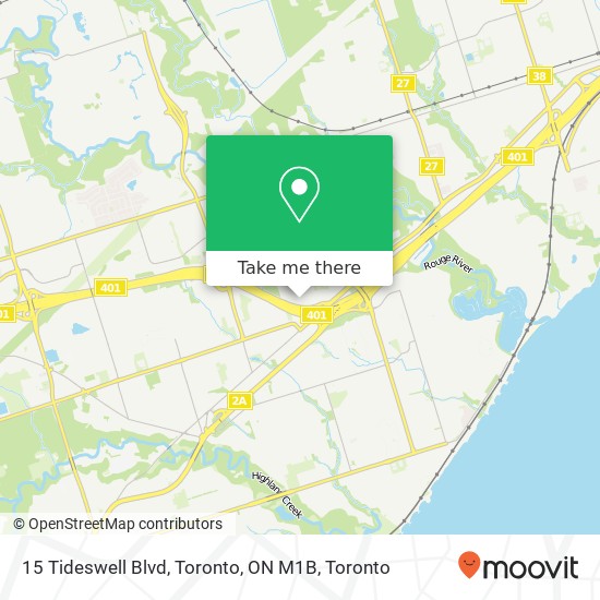 15 Tideswell Blvd, Toronto, ON M1B map