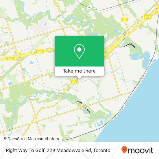 Right Way To Golf, 229 Meadowvale Rd plan