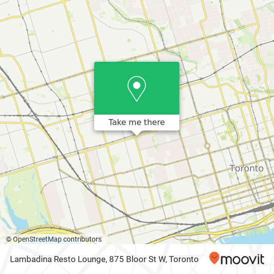 Lambadina Resto Lounge, 875 Bloor St W map