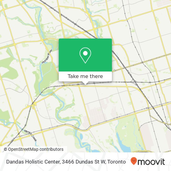 Dandas Holistic Center, 3466 Dundas St W map